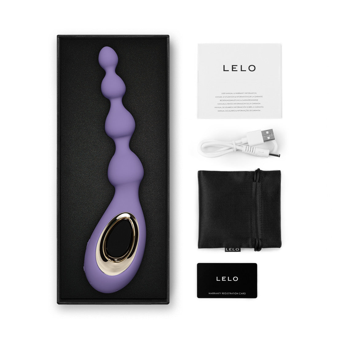 Lelo Soraya Beads-Black-