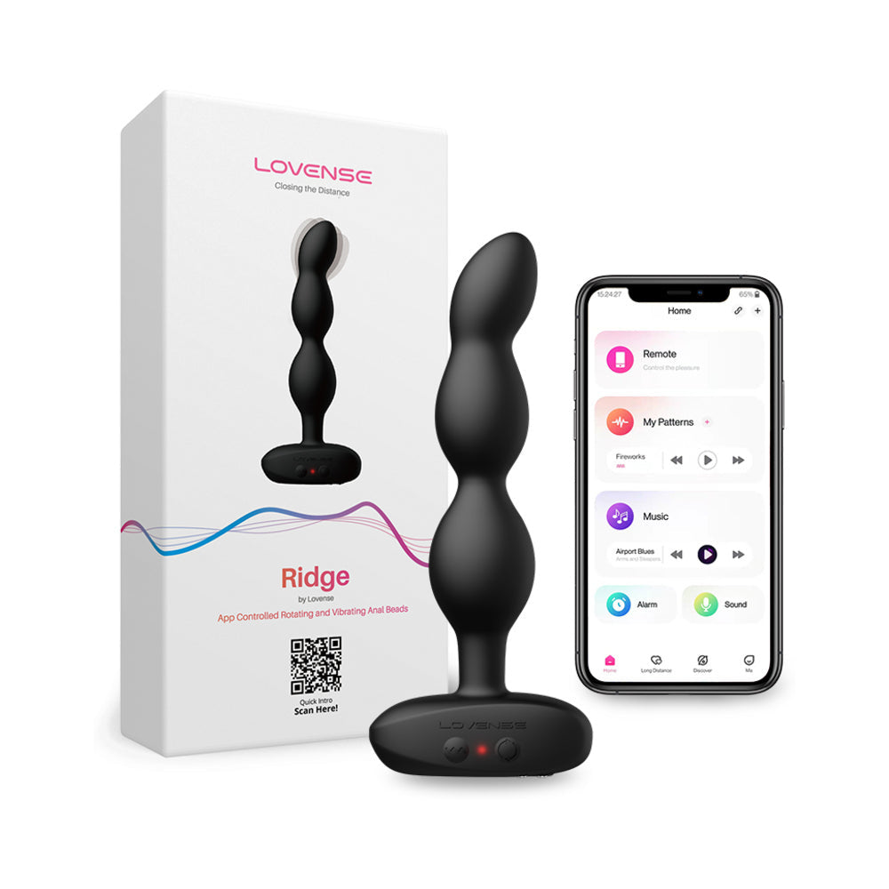 Lovense Ridge Vibrating and Rotating Anal Beads - Shop Sex Toys at The Sex Shed! Lovense Ridge Vibrating and Rotating Anal Beads - Shop Sex Toys at The Sex Shed!