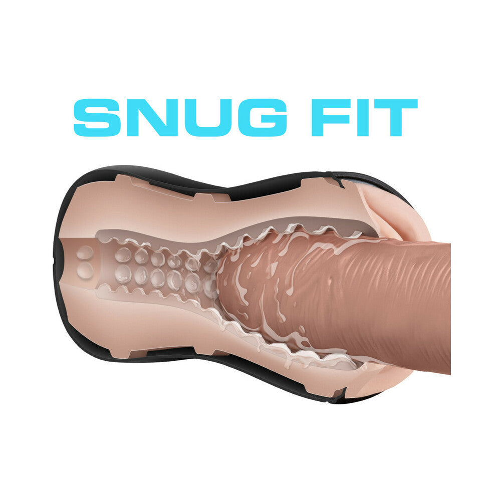 M for Men Self-Lubricating Vagina Stroker with Orbs-