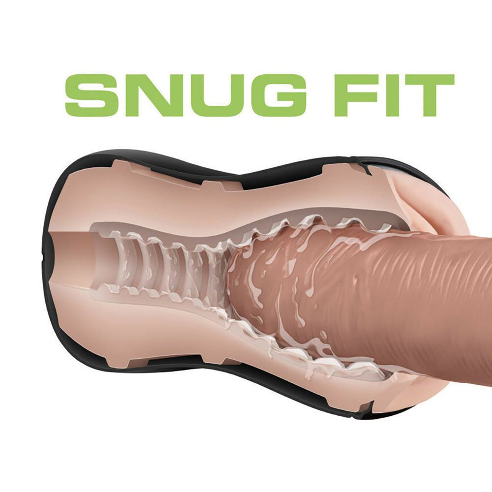 M for Men Self-Lubricating Vagina Stroker with Ridges-