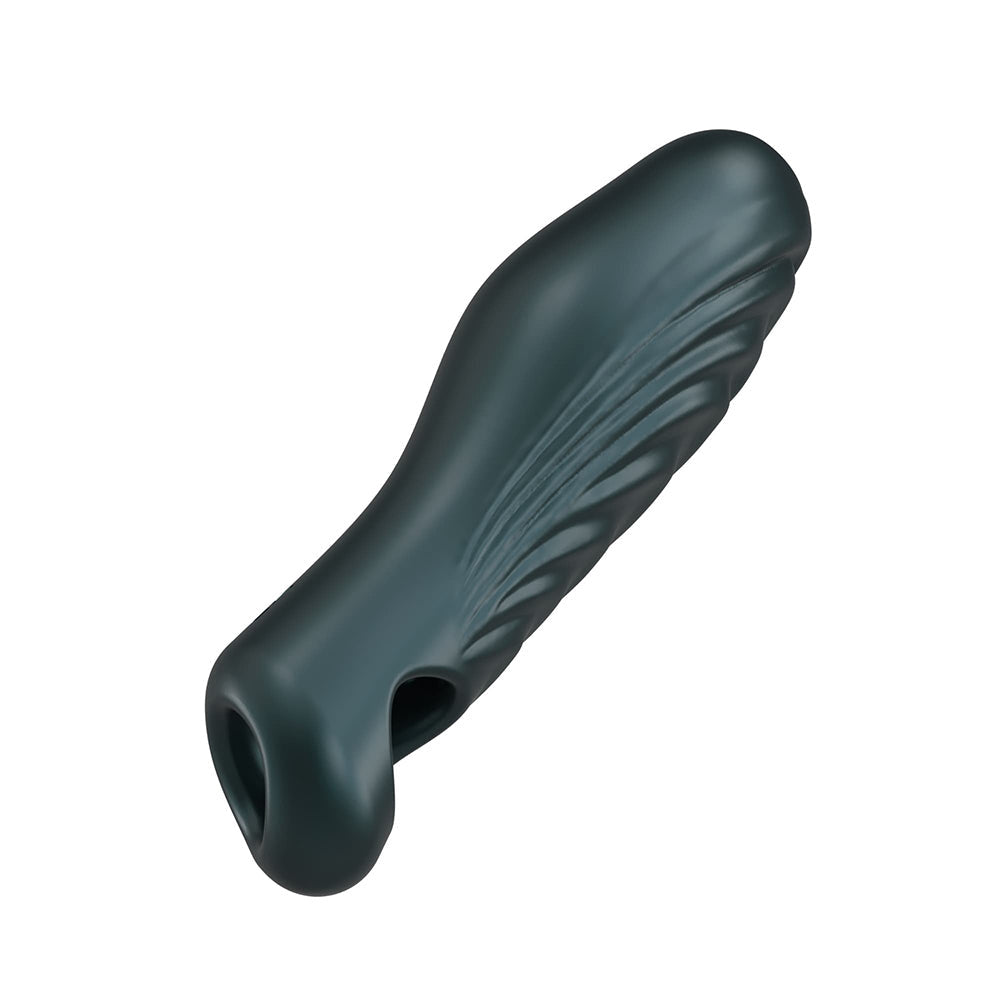 MAN WAN Ryzer Penis Extender and Soft Masturbating Sleeve-Pine Gray-