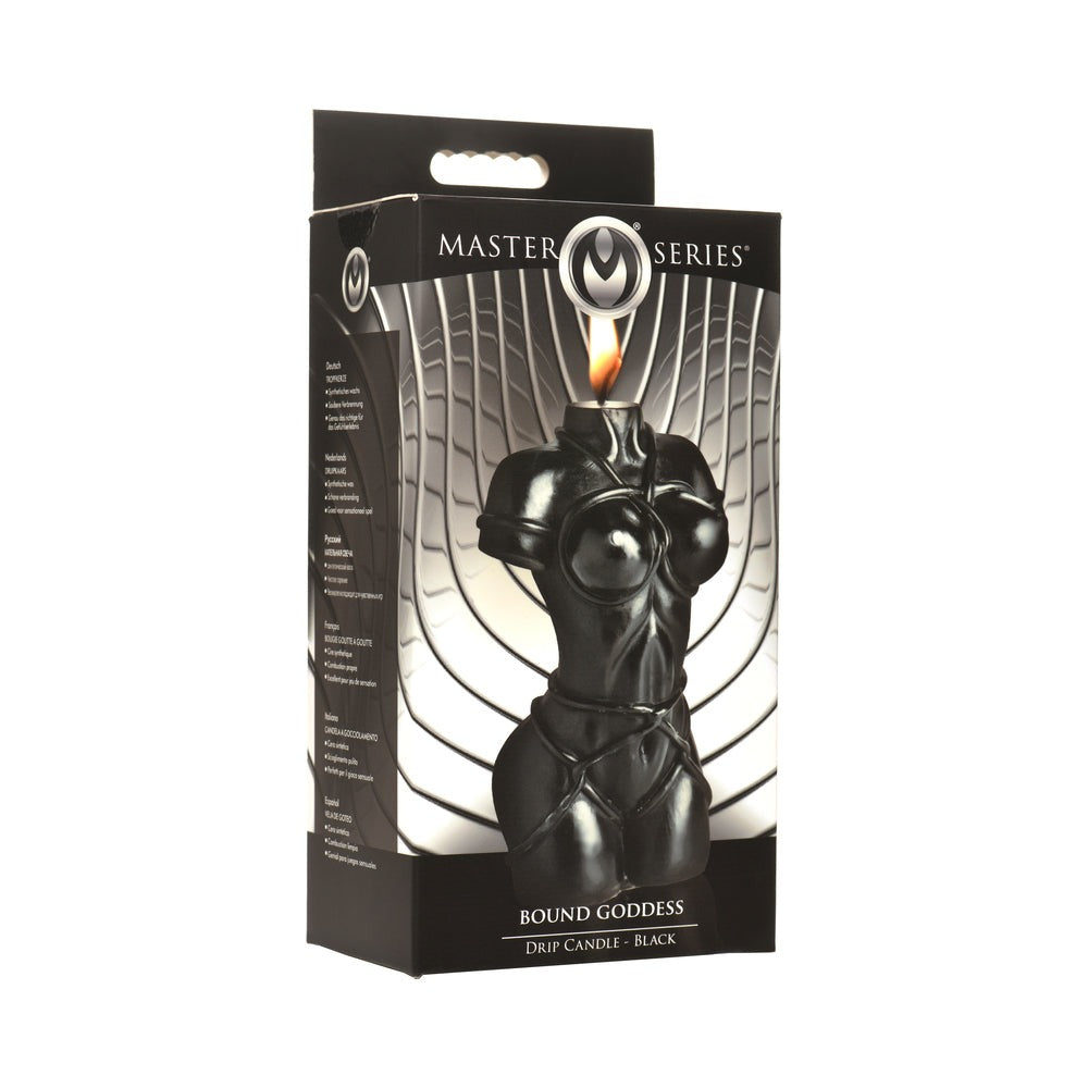 Master Series Bound Goddess Drip Candle-Black-