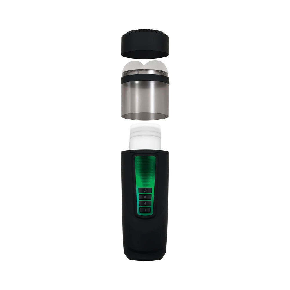 Message In A Bottle Thrusting & Spinning Stroker with Suction Cup Base-