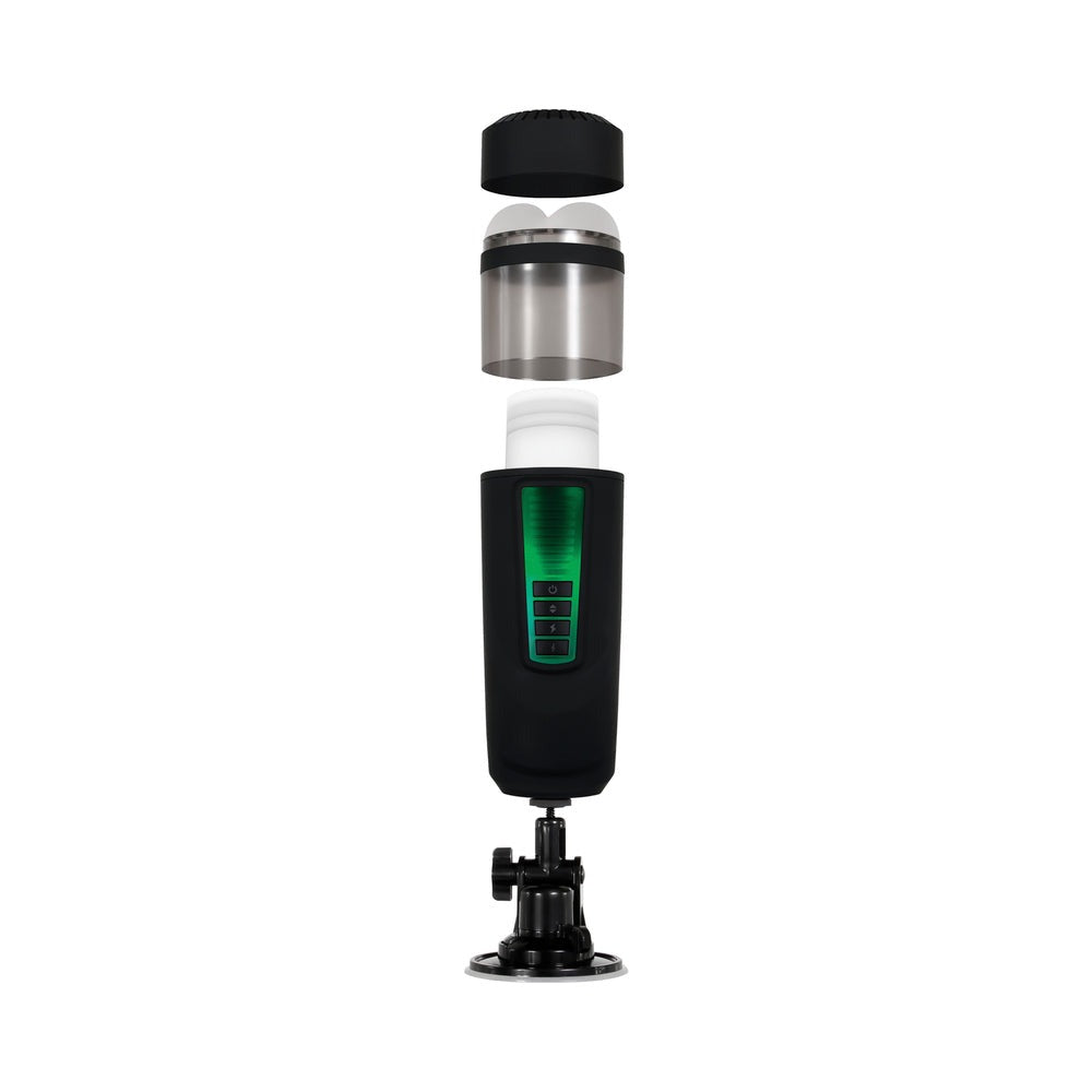 Message In A Bottle Thrusting & Spinning Stroker with Suction Cup Base-