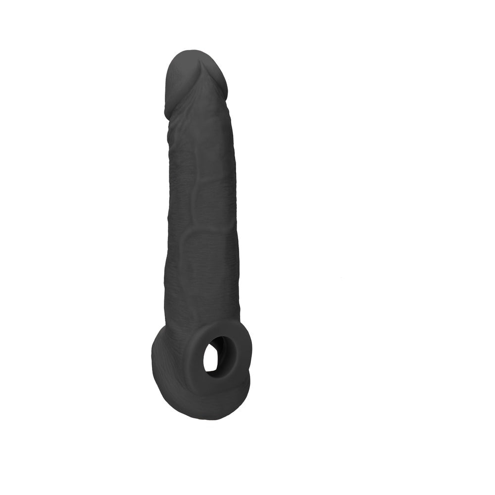 RealRock 9 Inches Penis Extender-Black-
