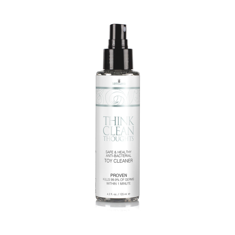Sensuva Think Clean Thoughts Anti-Bacterial Toy Cleaner-4.2 oz-