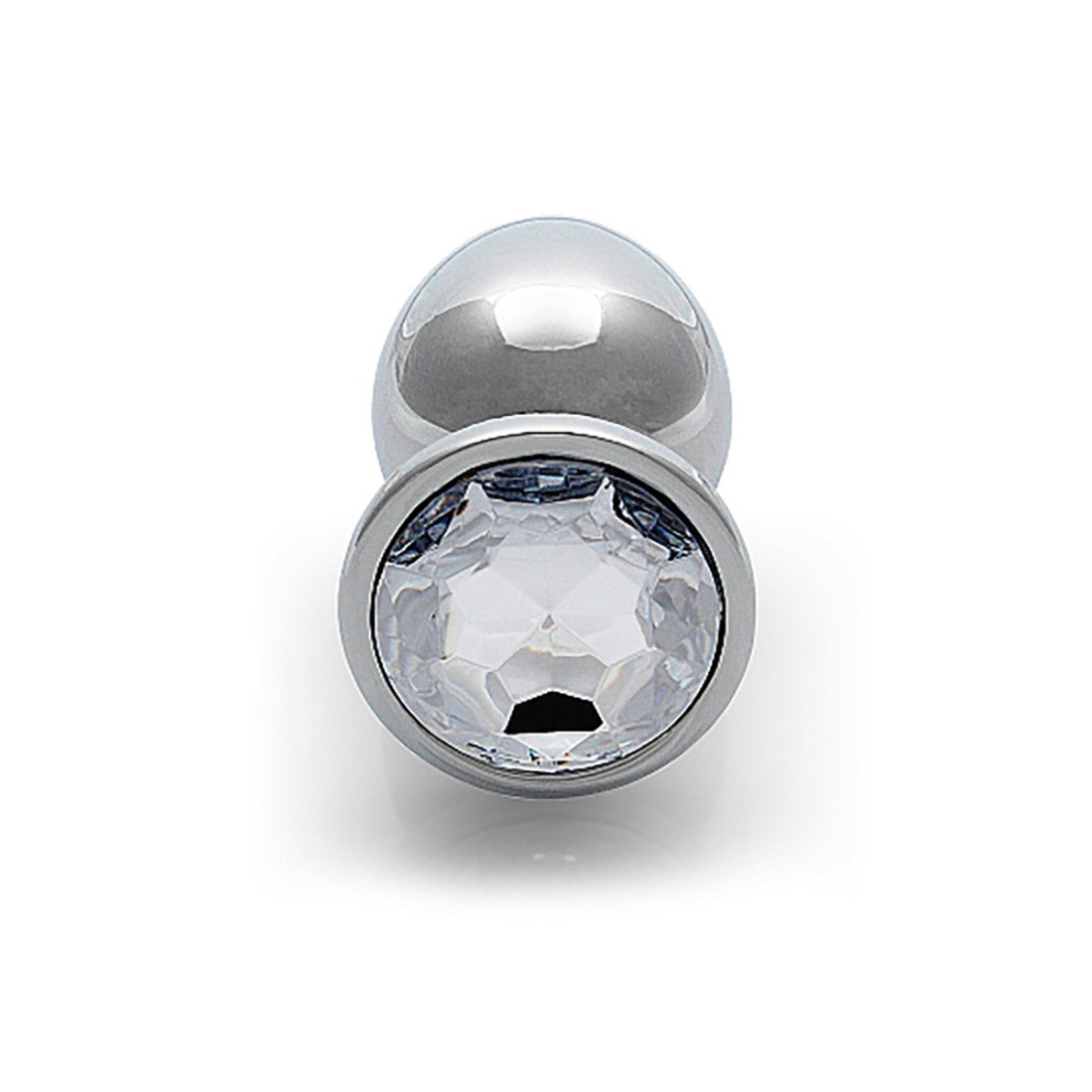 Shots Ouch Round Gem Butt Plug Large-Diamond-