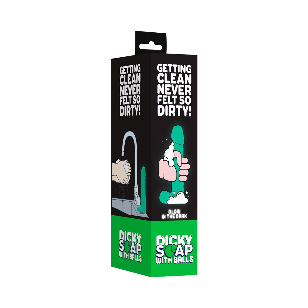 Shots S-Line Glow in the Dark Dicky Soap With Balls-
