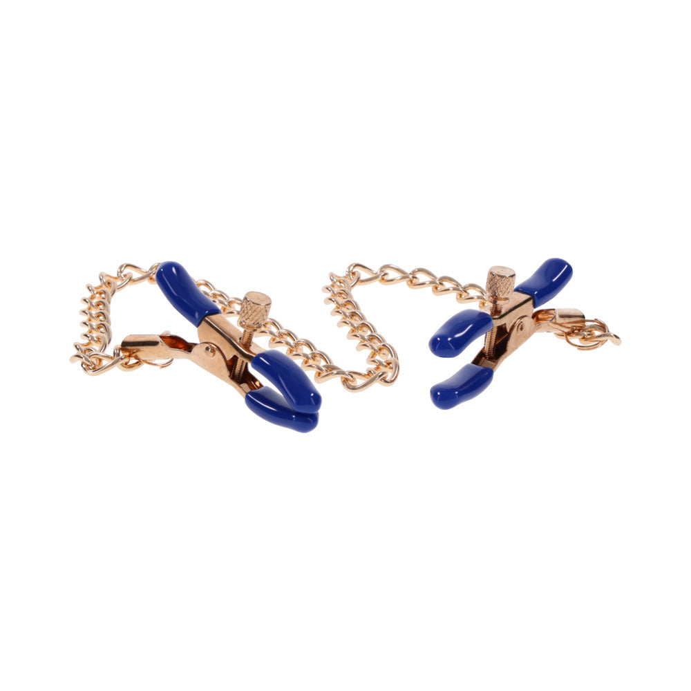 Sportsheets Sex & Mischief Cougar Chained Nipple Clamps-