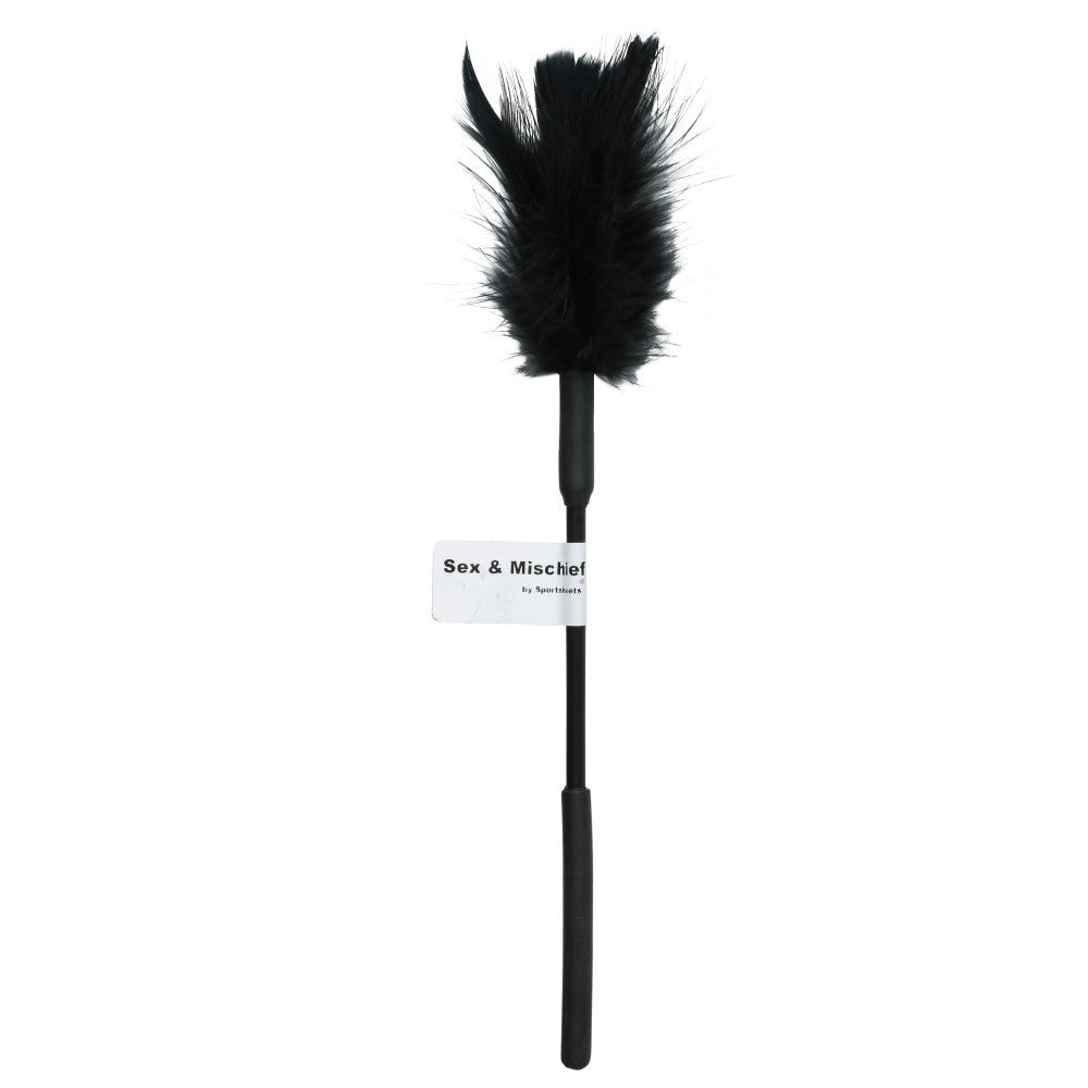 Sportsheets Sex & Mischief Feather Tickler-Black-