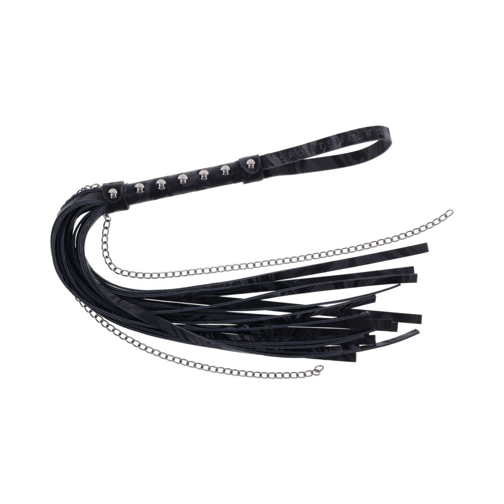 Sportsheets Velvet Noir Chain Flogger-