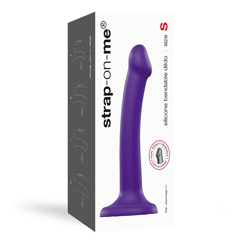 Strap-On-Me Bendable Dual-Density Dildo-Purple-