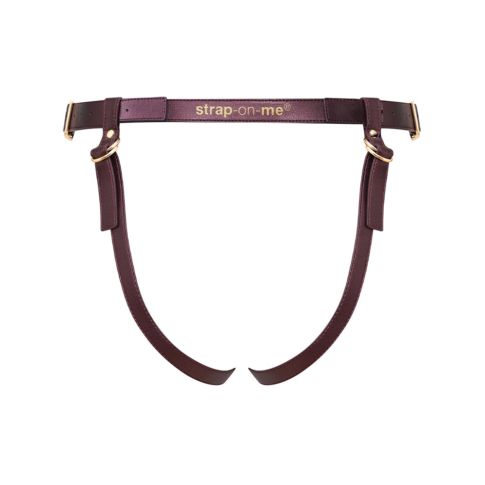 Strap-On-Me Leatherette Harness-Aubergine-