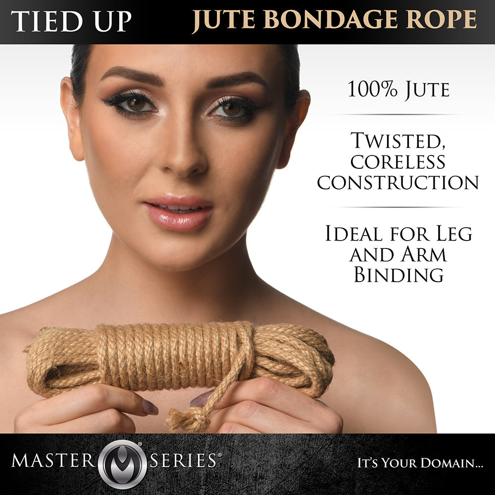 womanholdingMasterSeriesTiedUpJuteBondageRope25ft.infographic
