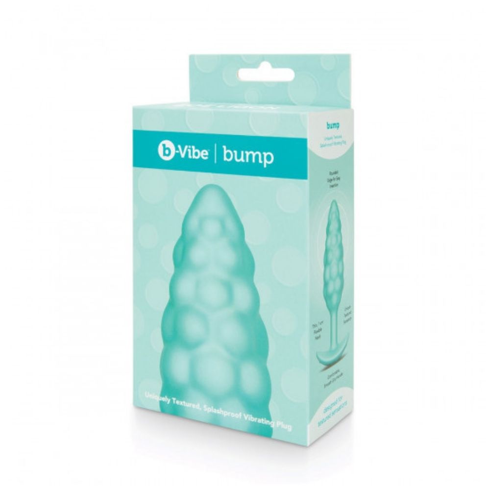 B-Vibe Texture Plug Bump Aqua (Small) box