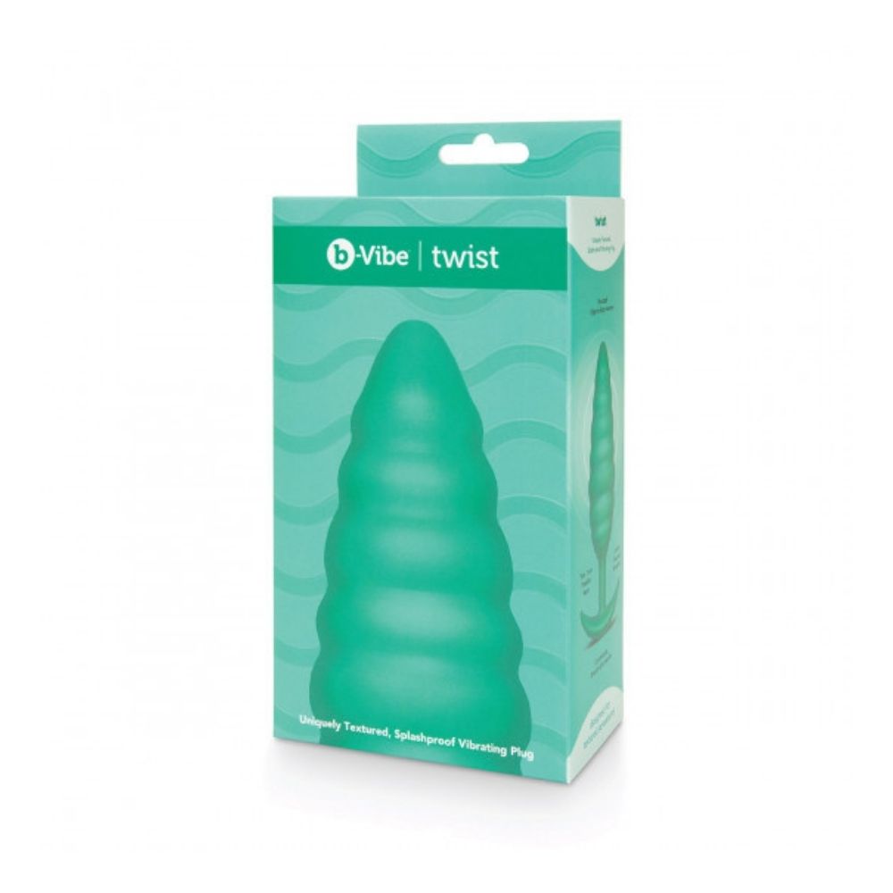 B-Vibe Texture Plug Twist Green (Large) box
