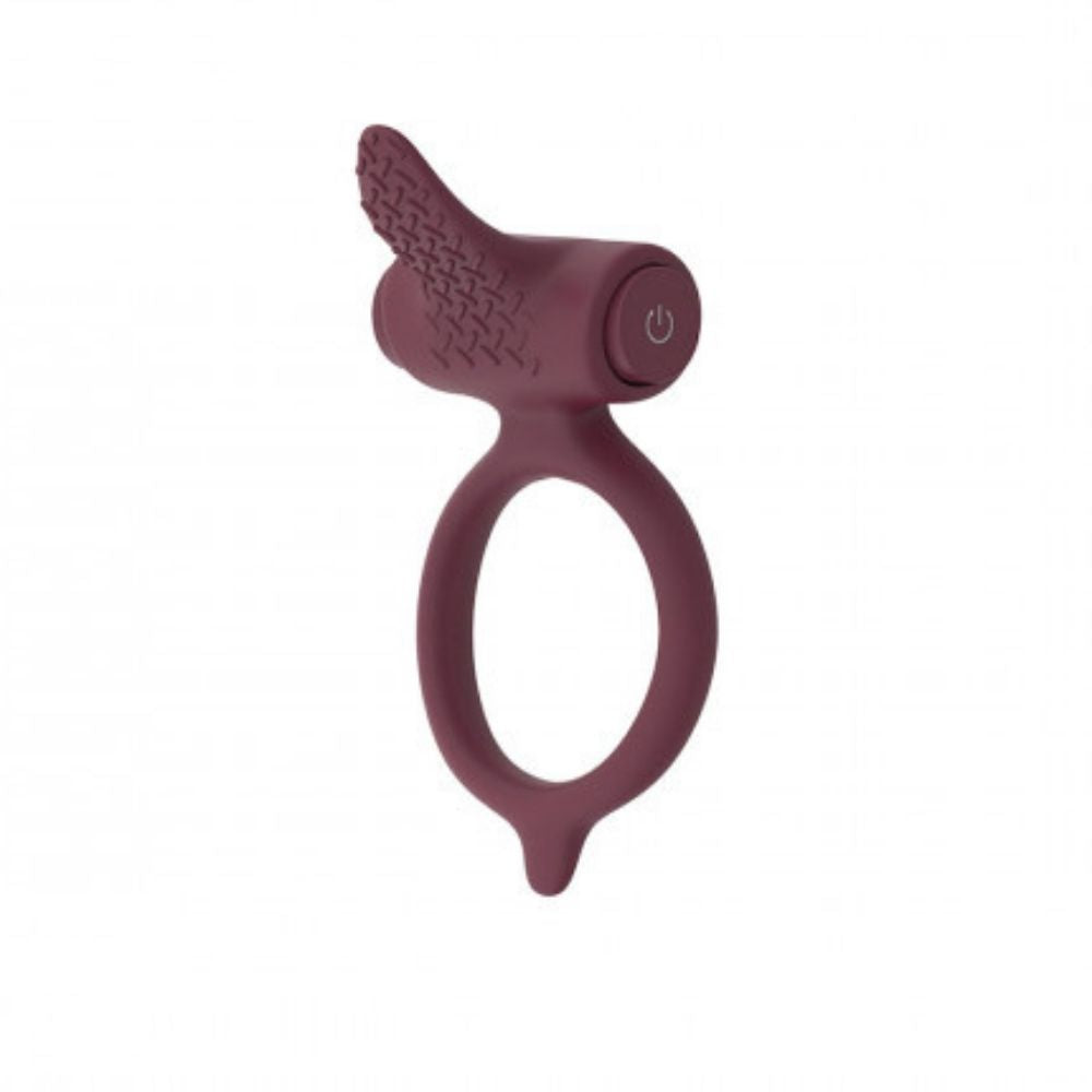 B Swish Bcharmed Classic Ring in slate, standing upright on the tip of the ring