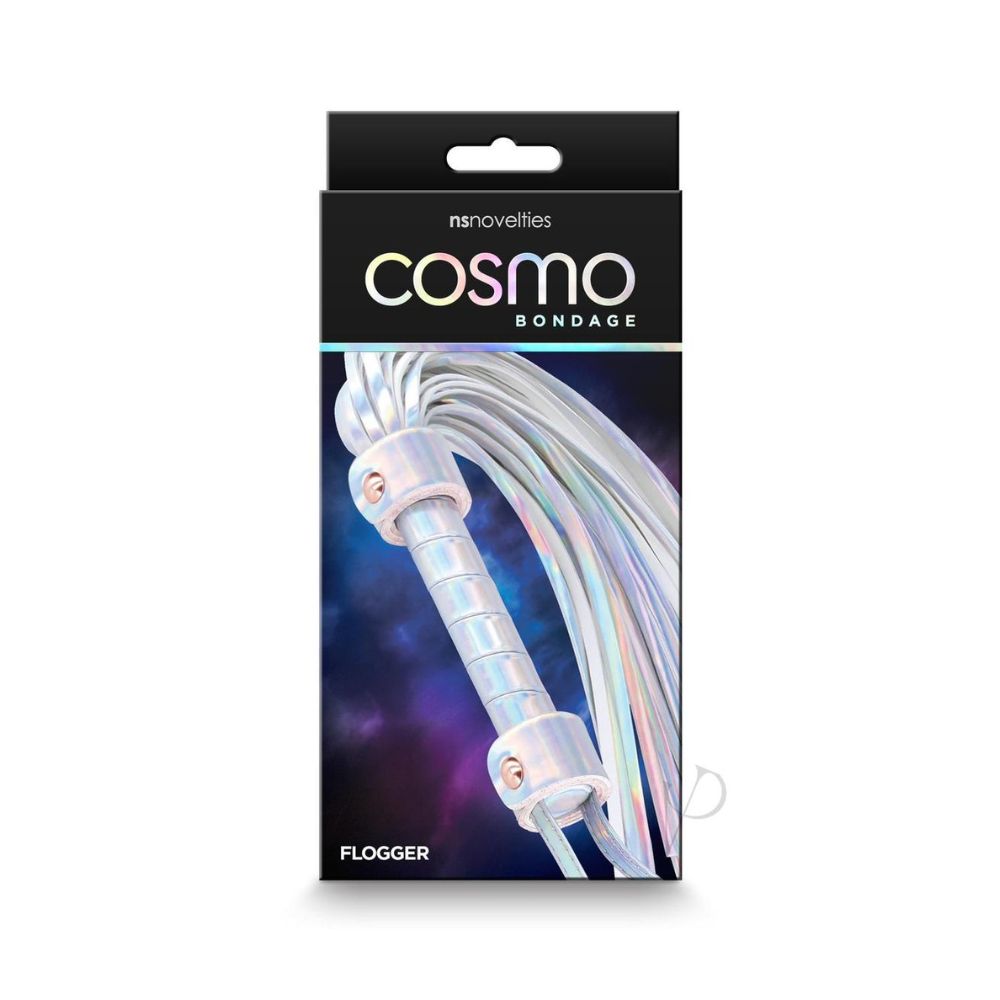 Packaging for the Cosmo Bondage Flogger Rainbow