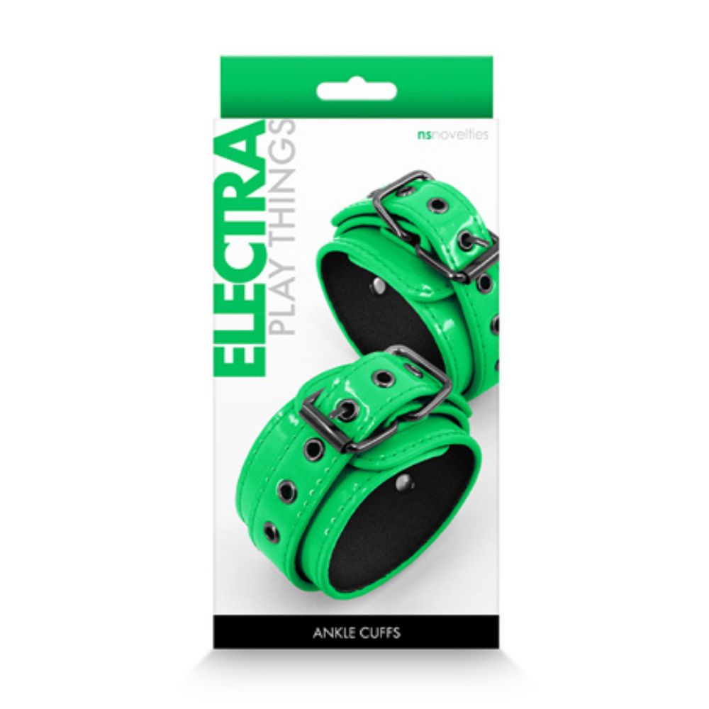 The Packaging for the green Electra Ankle Cuffs
