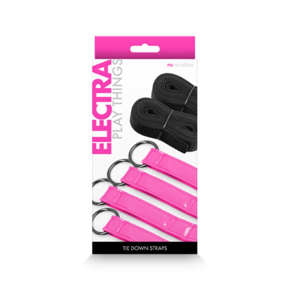 The packaging for the pink Electra Tie Down