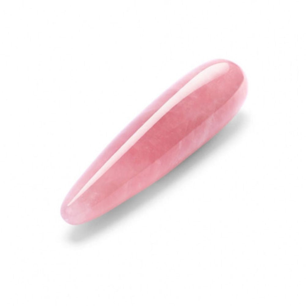 Le Wand Crystal Wand in rose quartz laying flat