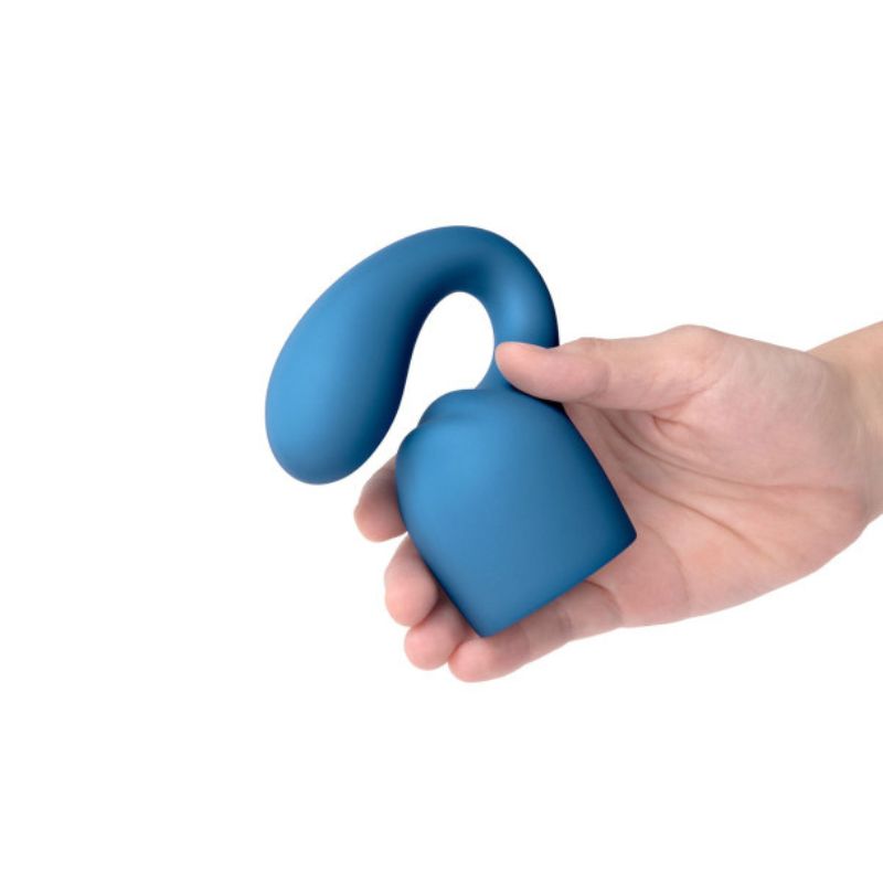 Le Wand Petite Glider Attachment being held in hand