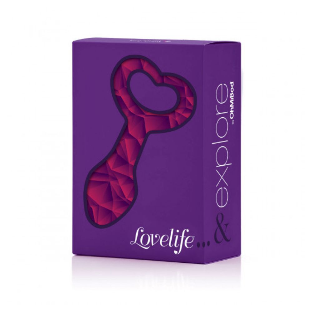 The packaging that the LoveLife Explore Pleasure Plug comes in