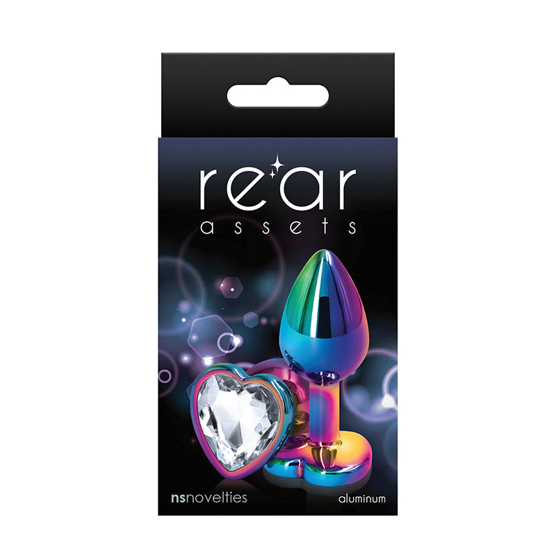 Rear Assets Mulitcolor Heart Small Clear plug box