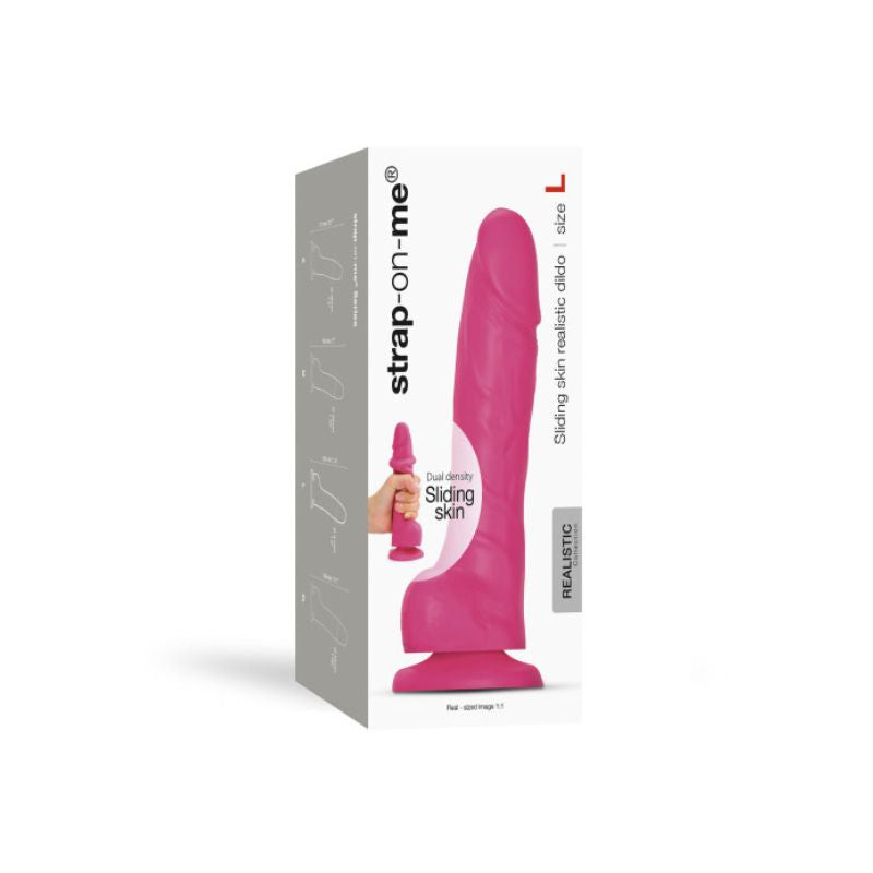The packaging that the Strap-On-Me Sliding Skin Realistic comes in