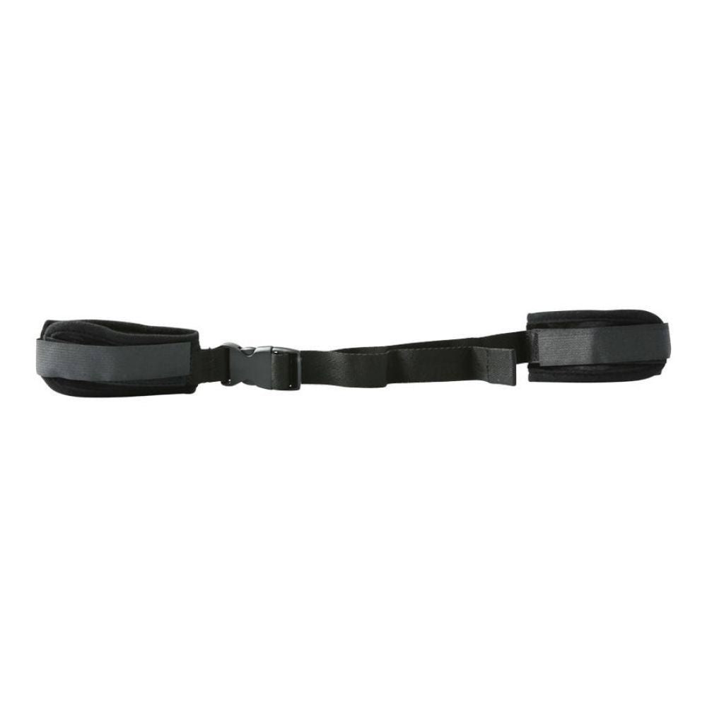 Adjustable Handcuffs view from the side while the adjustable strap is taut