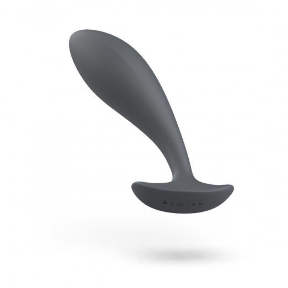 B Swish Bfilled Basic Slate Plug tilted back slightly showing the base of the toy