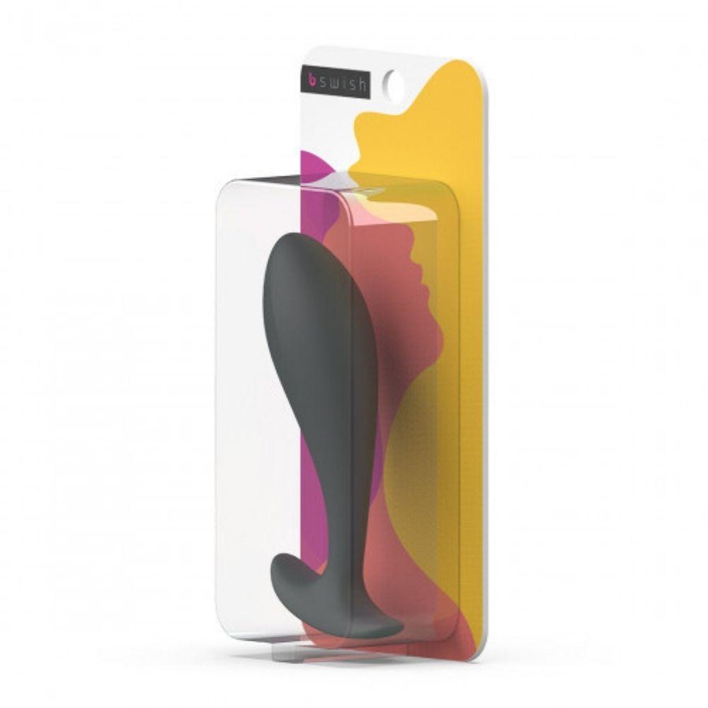 B Swish Bfilled Basic Slate Plug standing upright inside its packaging