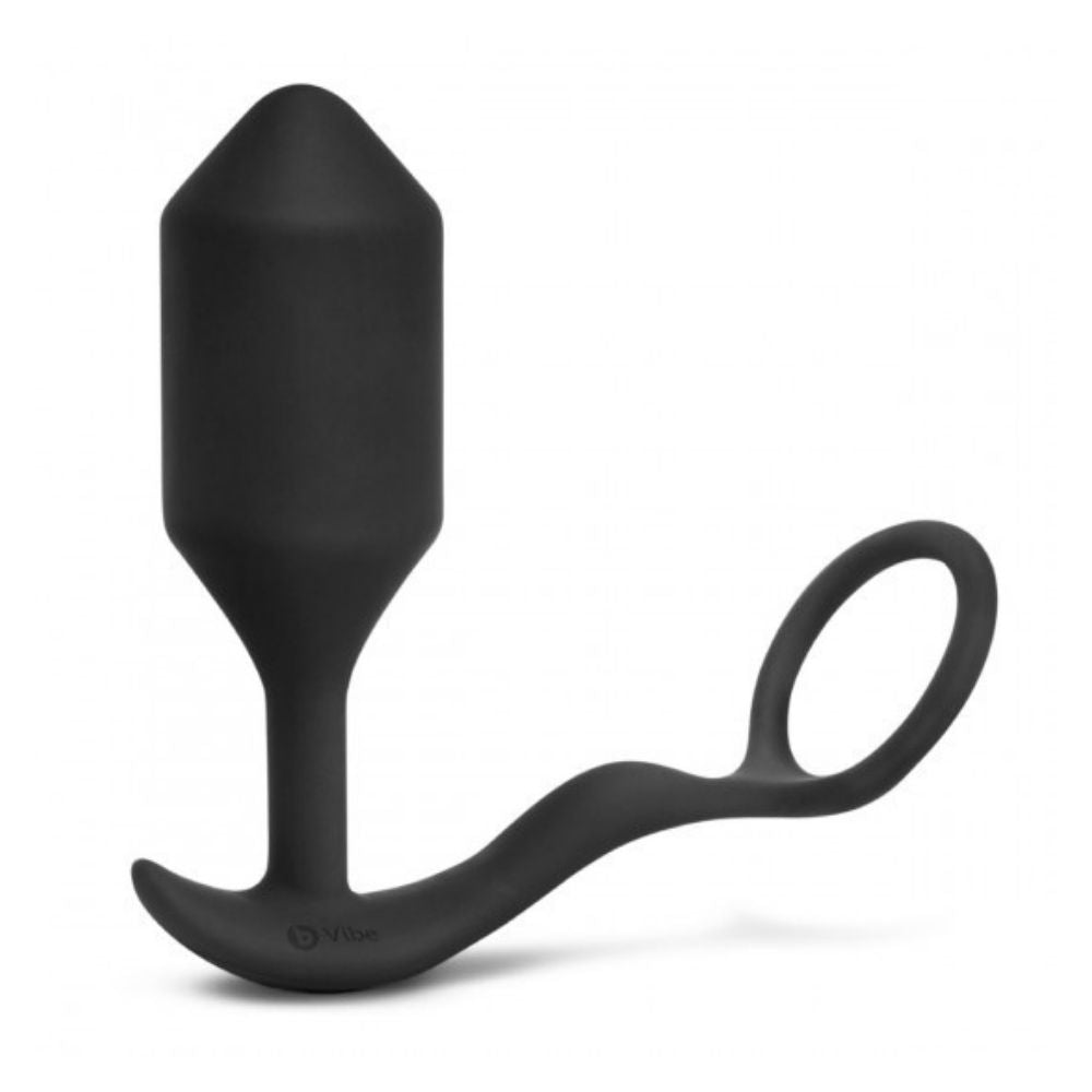 XL B-Vibe Vibrating Snug & Tug standing upright on its base
