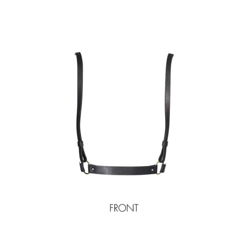 Front view of the Bijoux Indiscrets Maze X-Harness