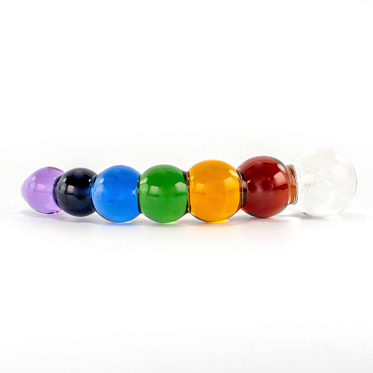 Crystal Delights Rainbow Bubble Dildo-