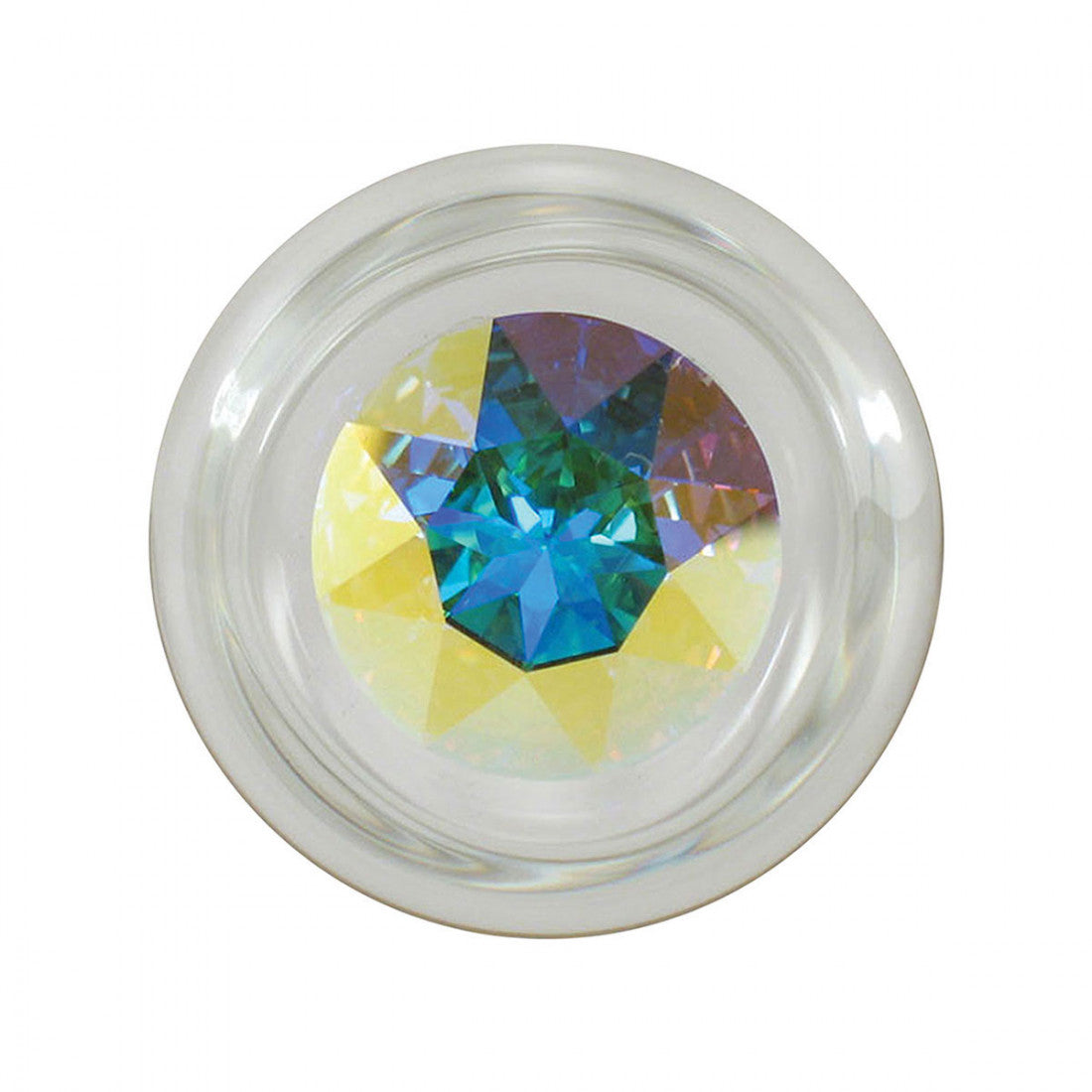 Crystal Delights Small Clear Plug-Exclusives-Aurora Borealis-