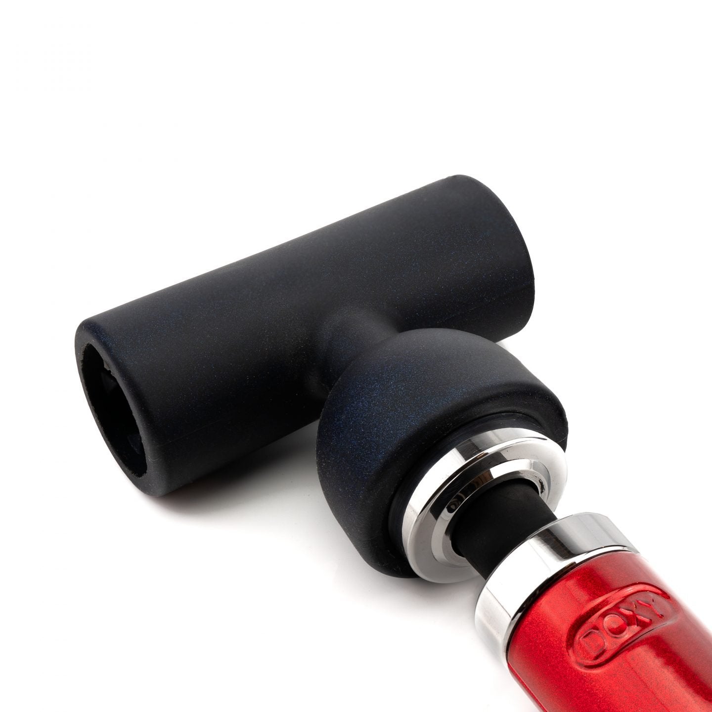 Doxy by Nexus Masturbator Attachment on a doxy massager angle