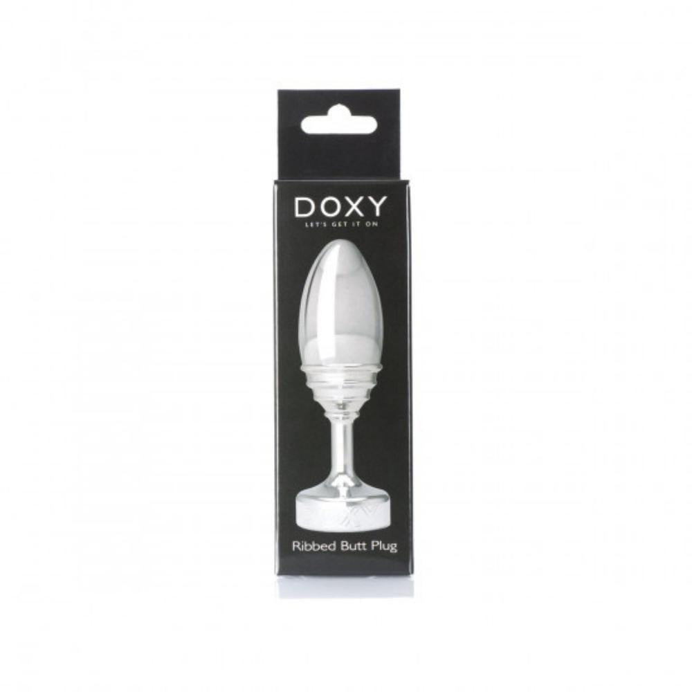 Box in which the Doxy Ribbed Plug comes in