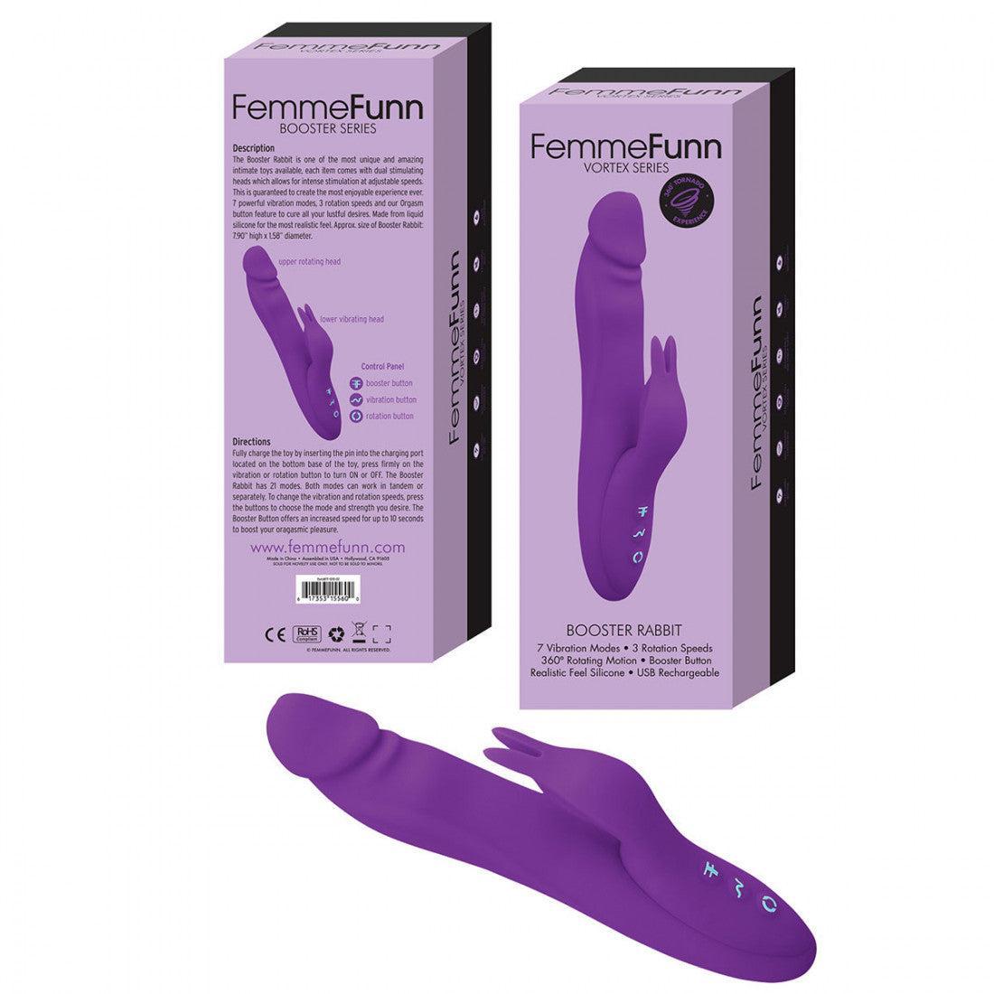 Femme Funn Booster Rabbit-Pink-