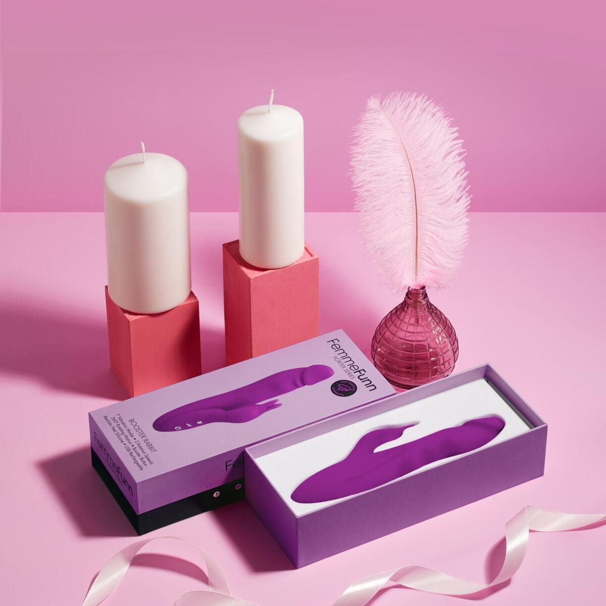 Femme Funn Booster Rabbit-Pink-