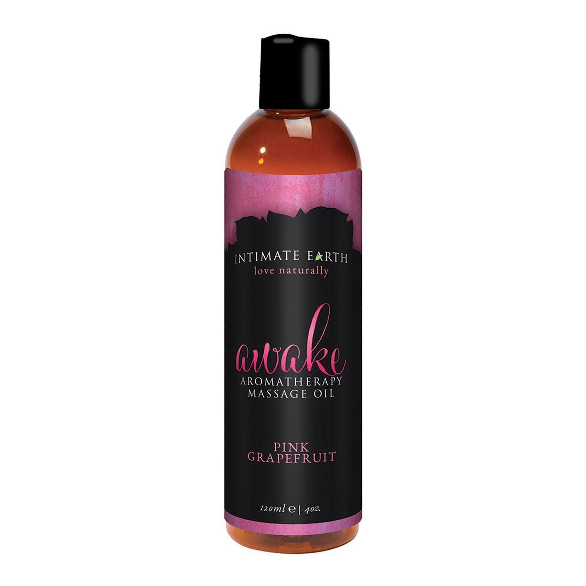 Intimate Earth Massage Oil-Awake 4oz-