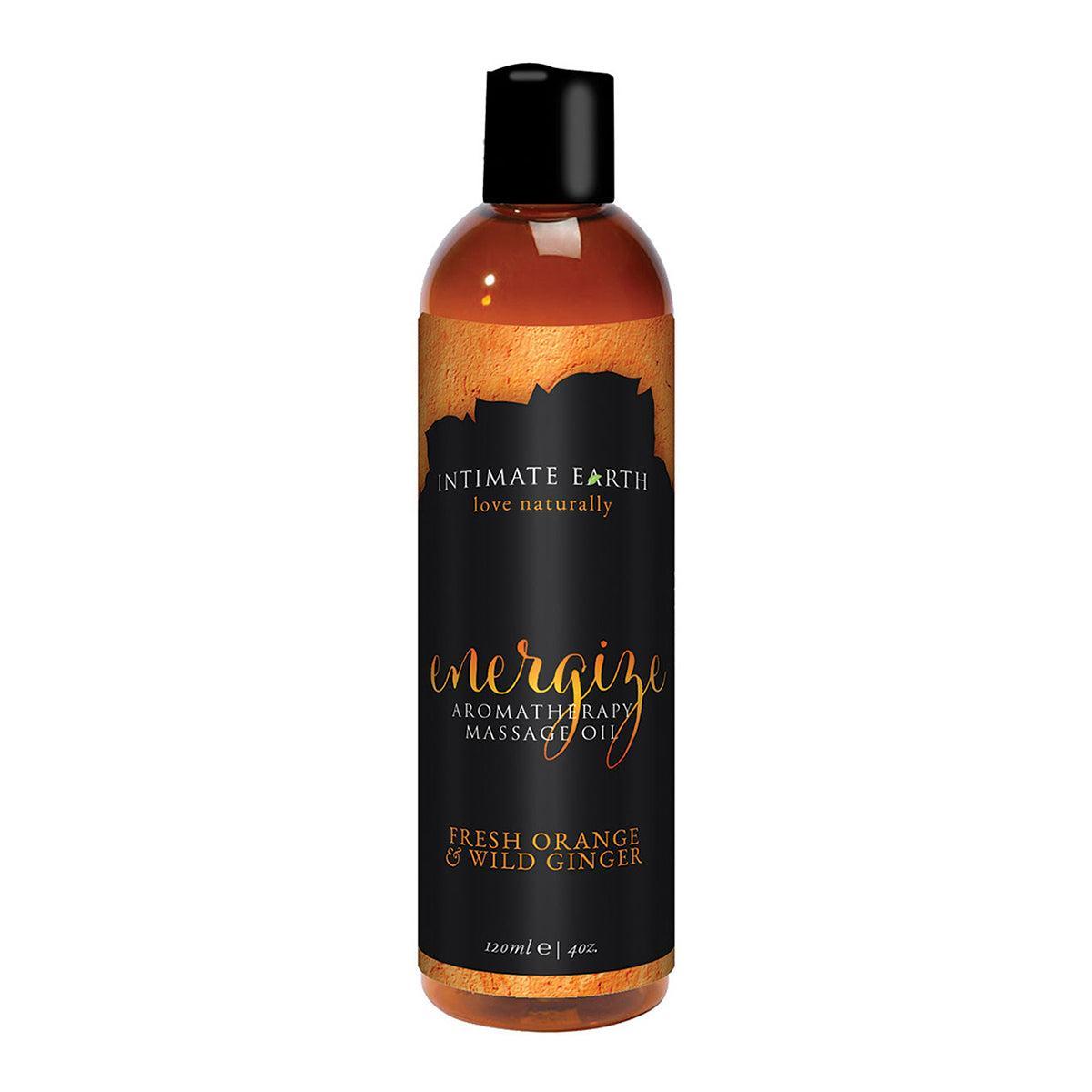 Intimate Earth Massage Oil-Energize 4 oz-