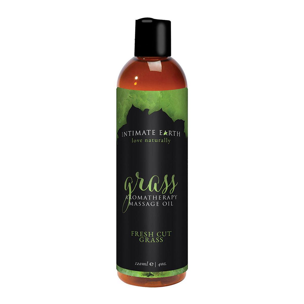 Intimate Earth Massage Oil-Grass 4oz-