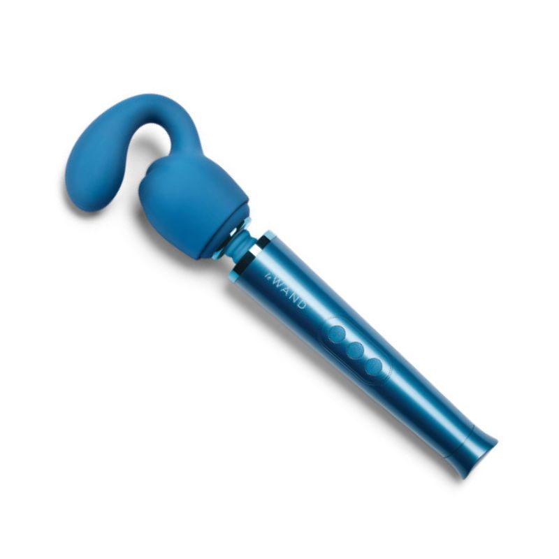 Le Wand Petite Glider Attachment attached to the head of the Le Wand Petite