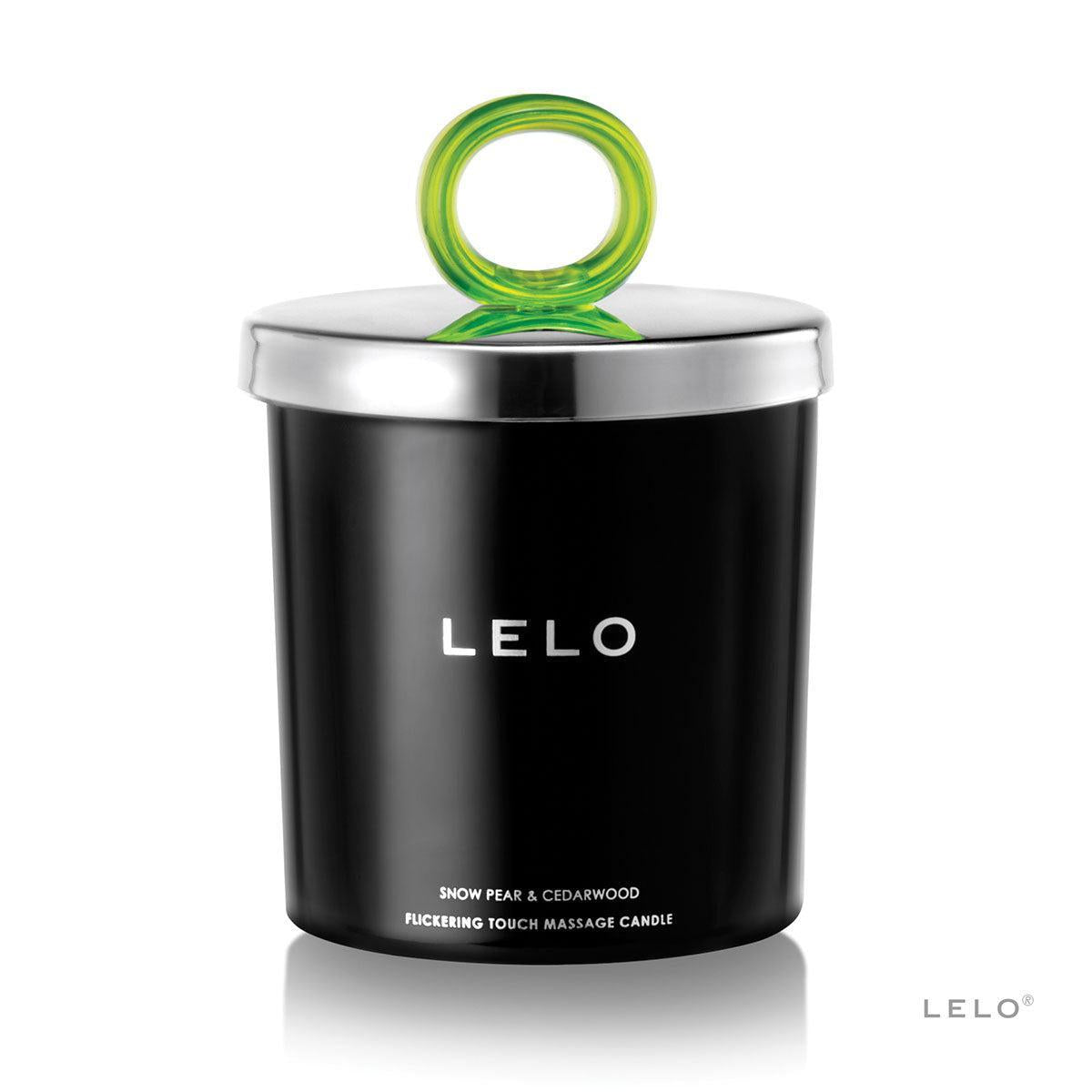 LELO Flickering Touch Massage Candle-Snow Pear/Cedarwood-