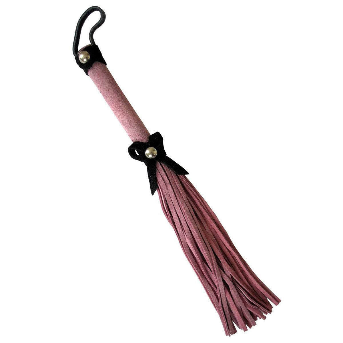Love Knot Mini Flogger-Pink w/Black Bow-