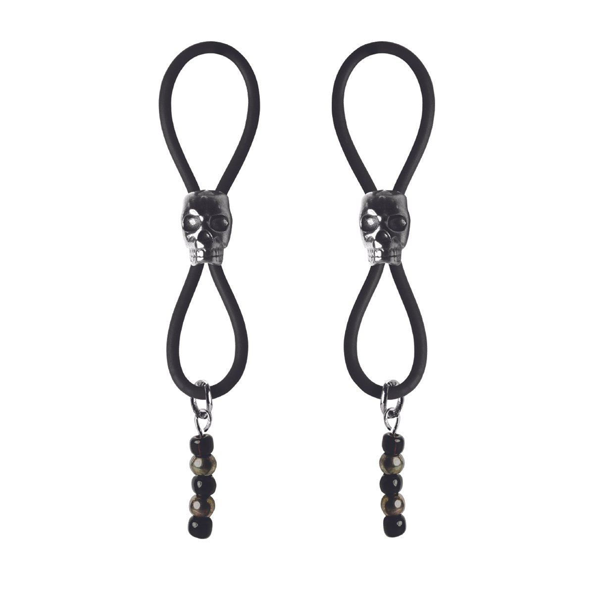 Nipple Halos-Black Skulls-
