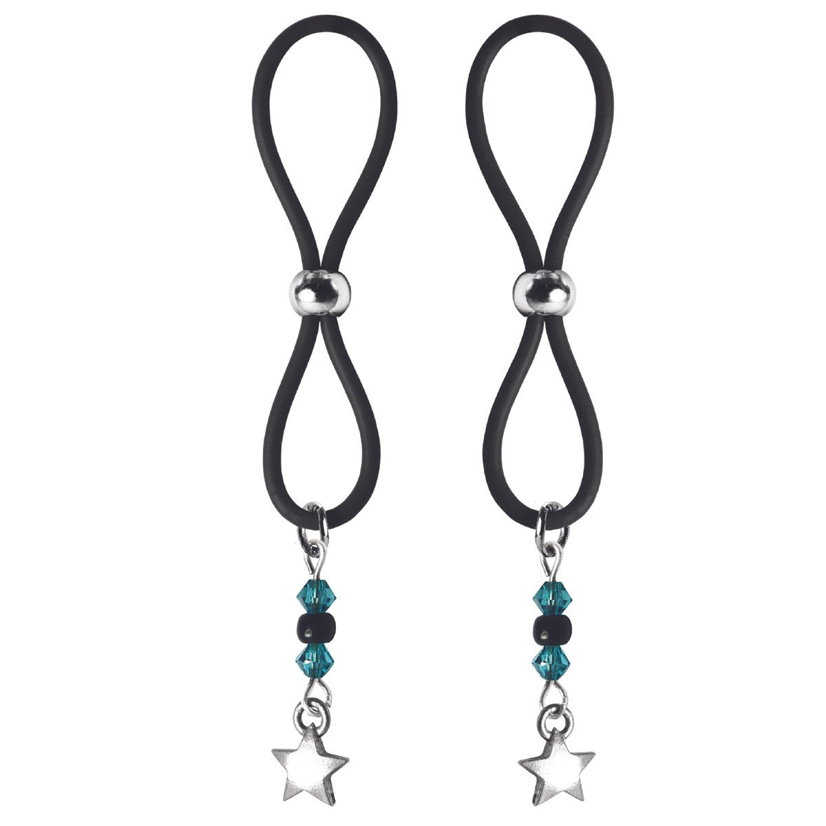 Nipple Halos-Turquoise Stars-