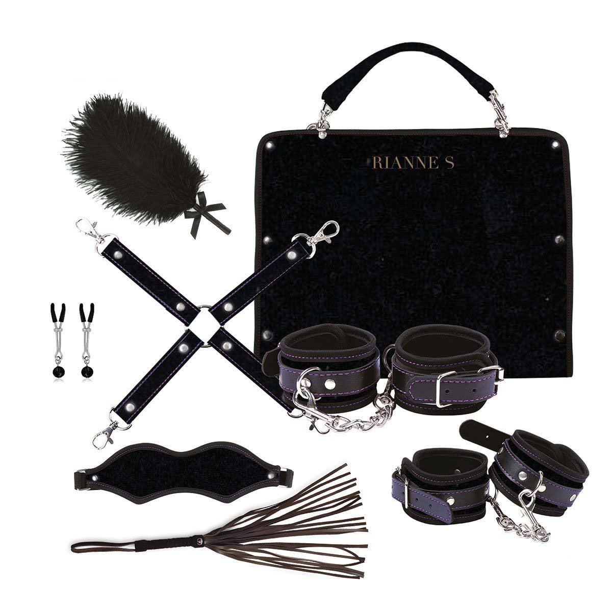Rianne S Kinky Me Softly Bondage Kit-Black-