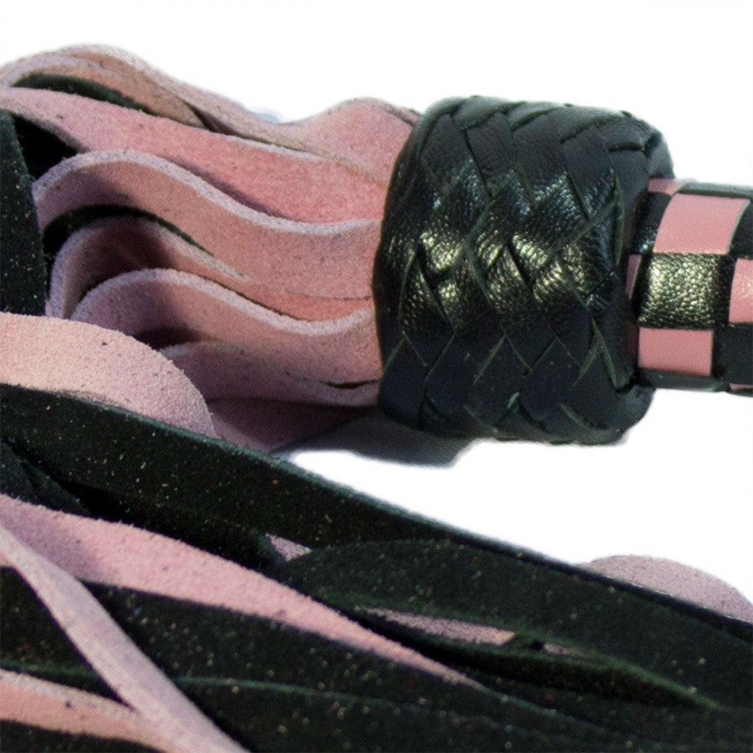 Short Suede Flogger-Red/Black-